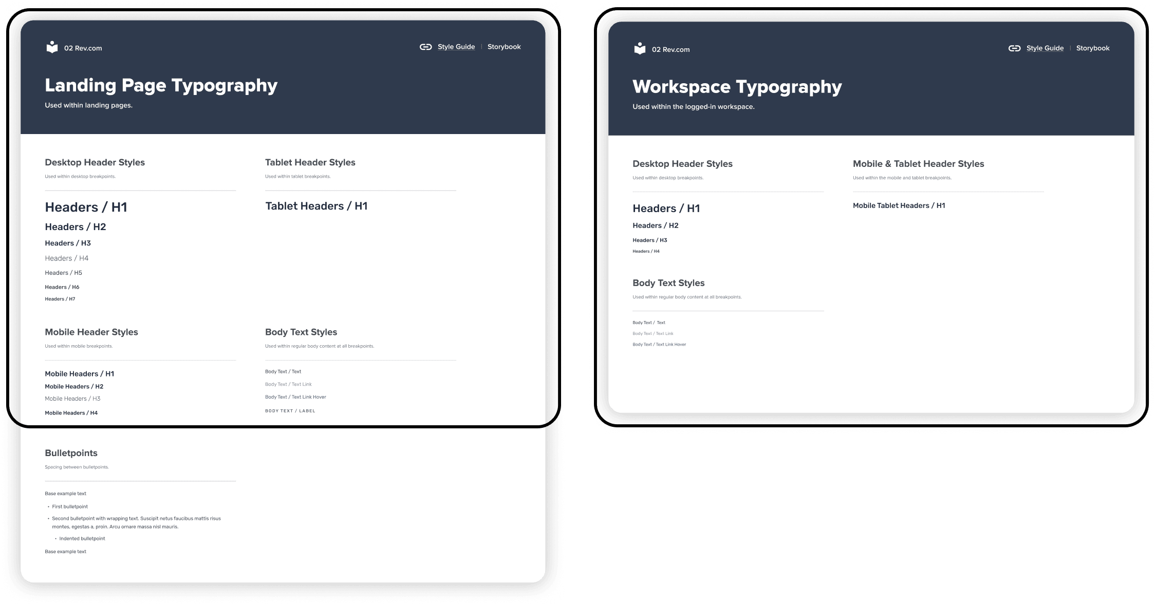 Additional view of shared Mars components in the Rev customer workspace